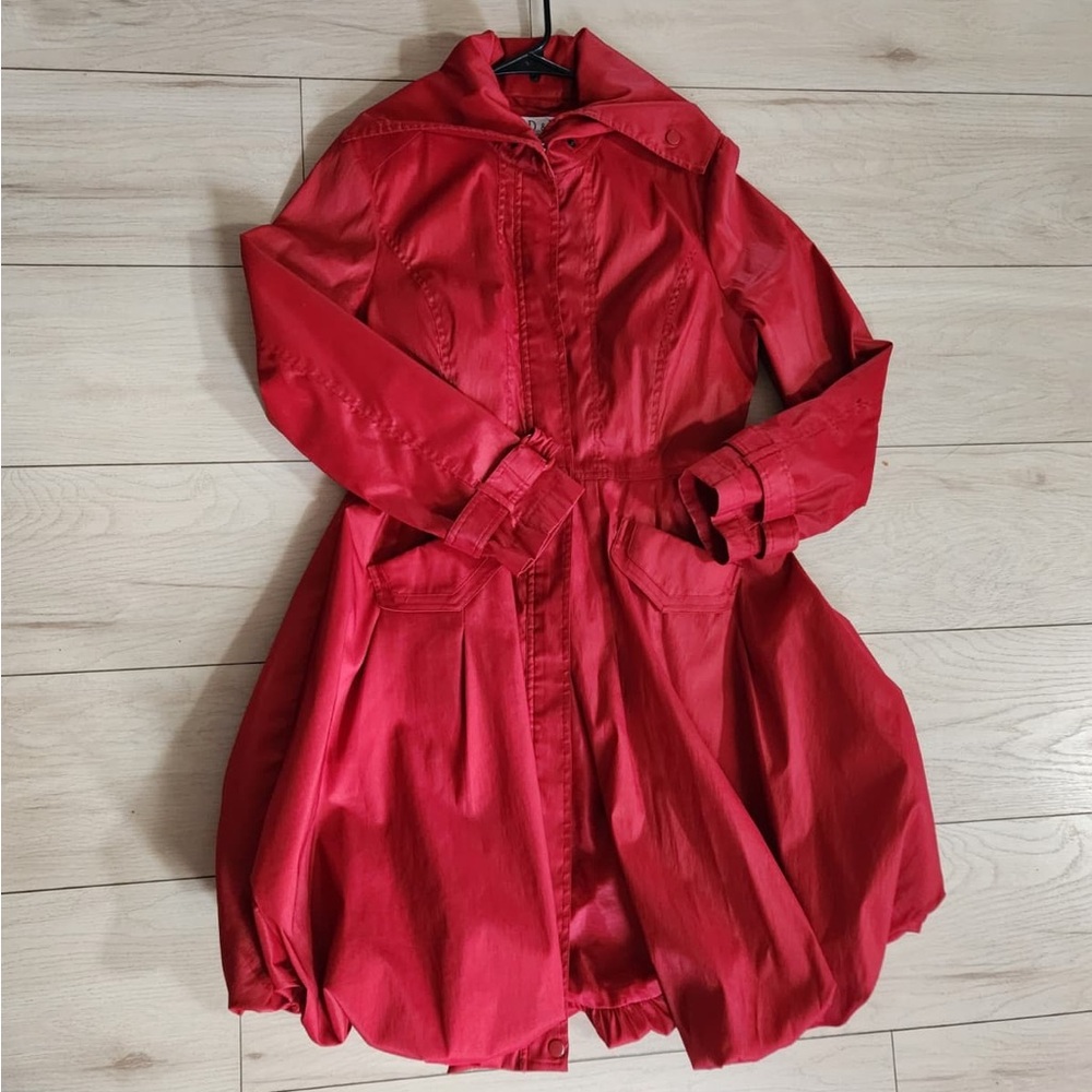 Stylish Red Trench Coat